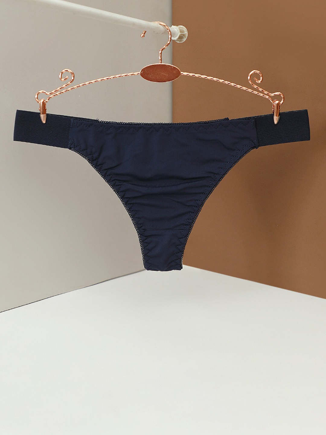 

LULU & SKY Mid Rise Thong Briefs, Blue