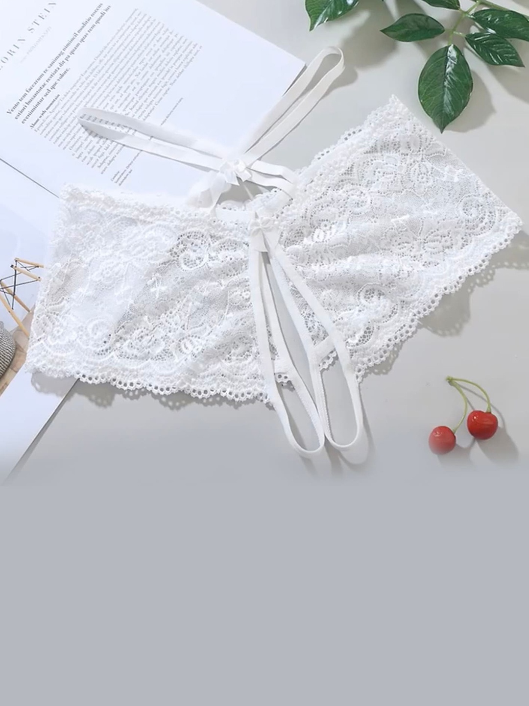 

LULU & SKY Self Design Boy Shorts Briefs, White