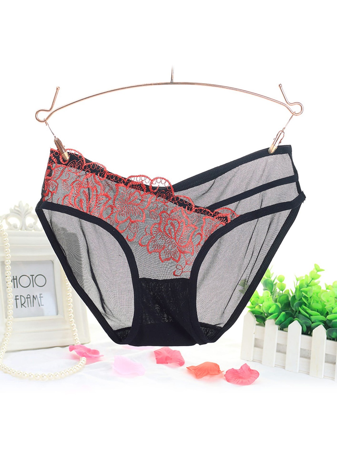 

LULU & SKY Self Designed Bikini Briefs, Black