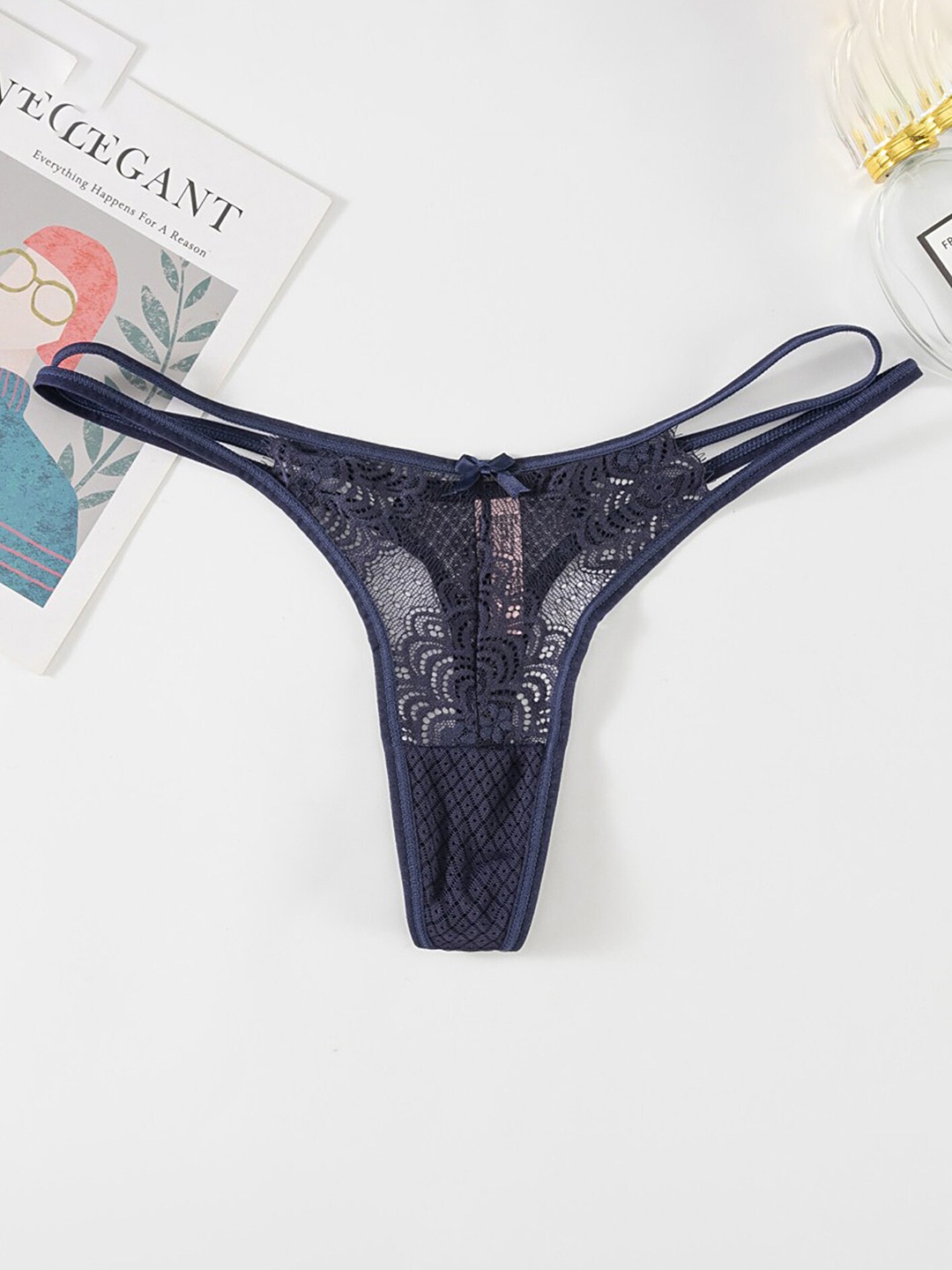 

LULU & SKY Self-Design Thong Brief, Blue
