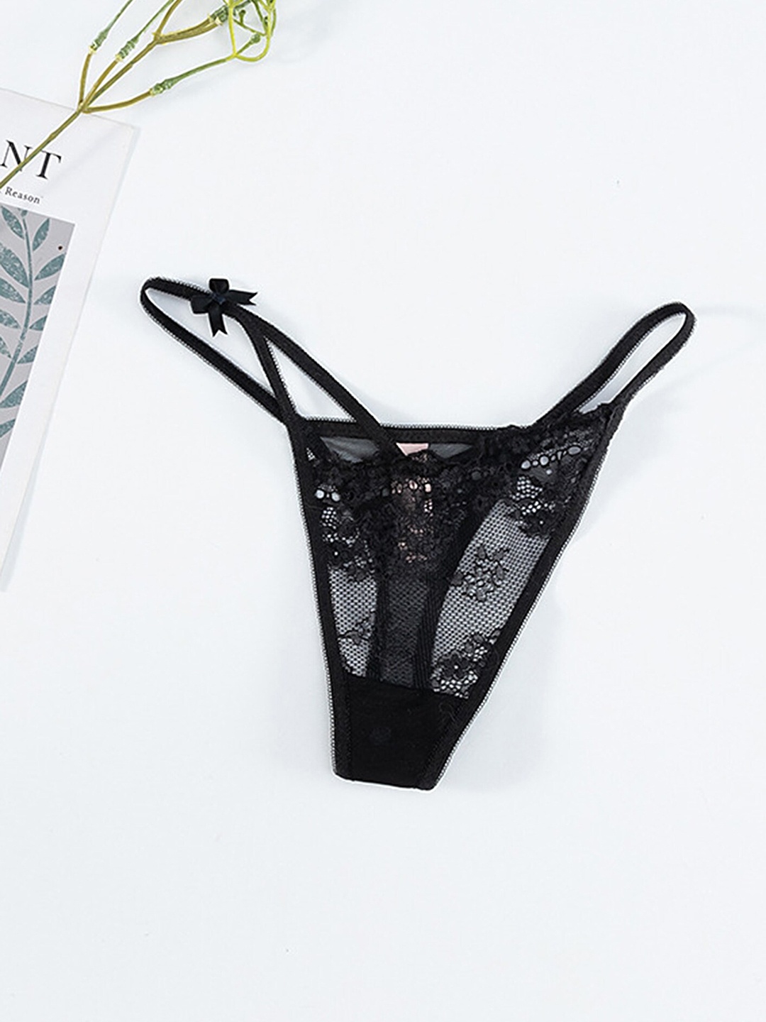 

LULU & SKY Self-Design Thongs Q8089-BLACK