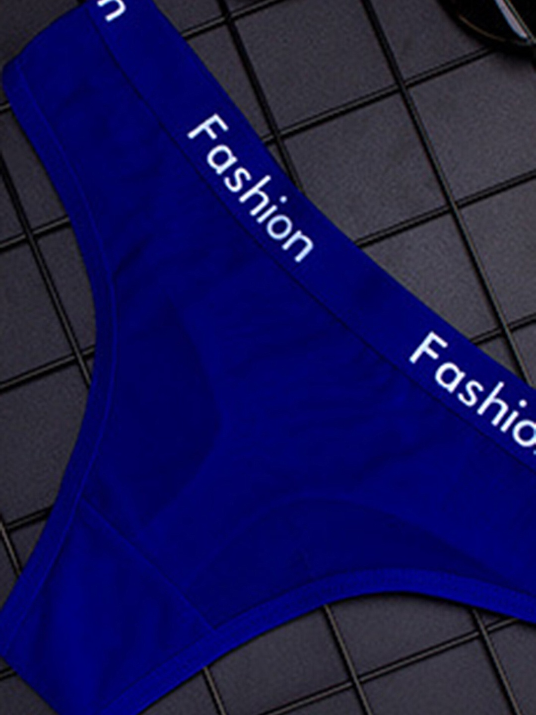 

LULU & SKY Low Rise Thongs, Navy blue