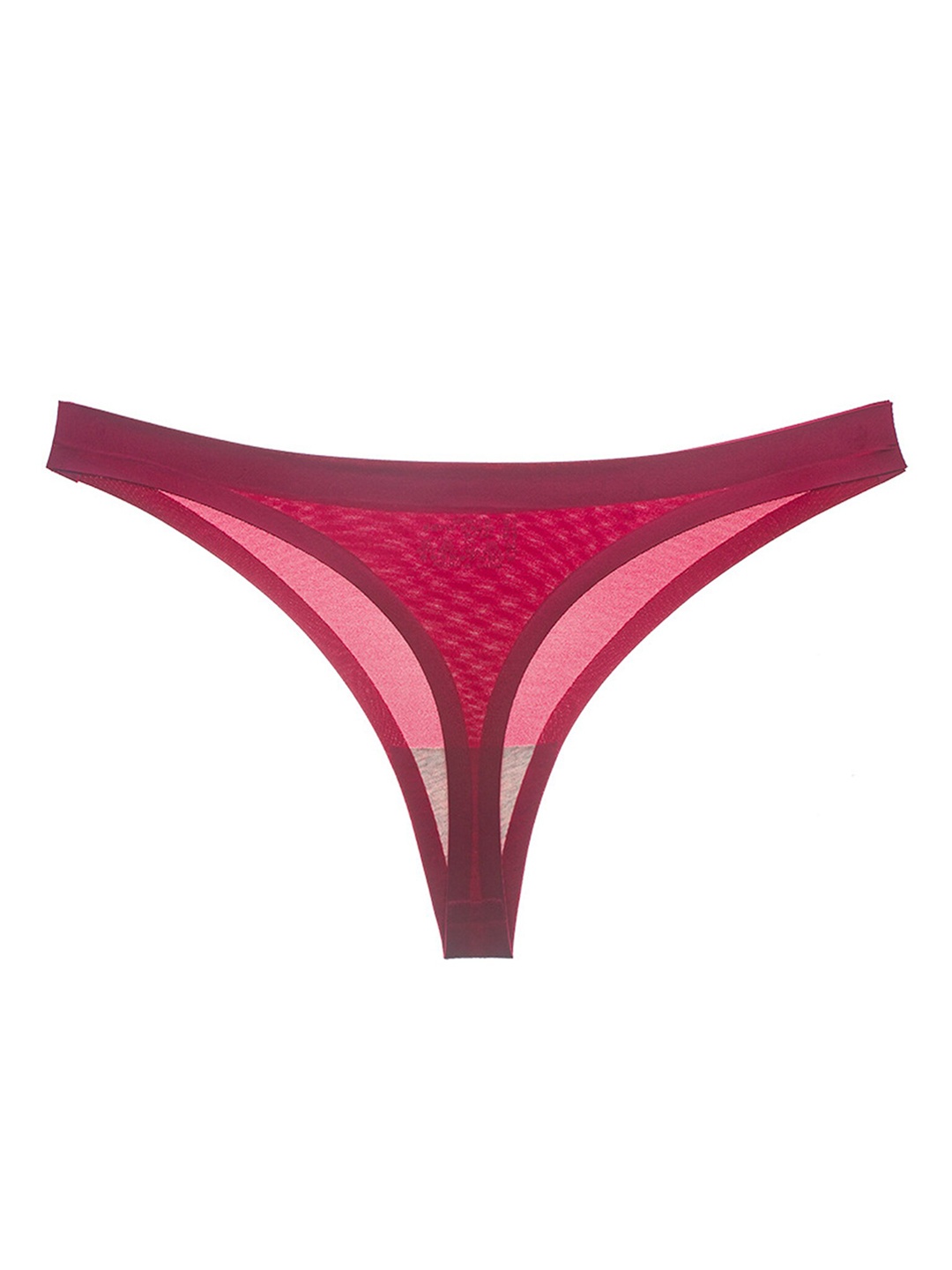 

LULU & SKY Low Rise Thong Briefs S9788-CLARET, Burgundy