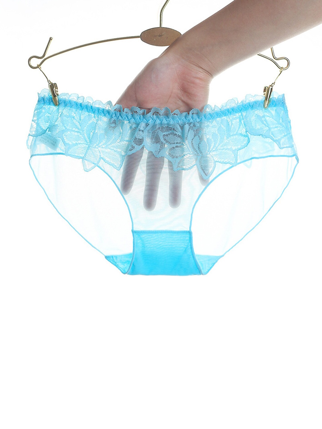

LULU & SKY Self Design Bikini Briefs, Blue
