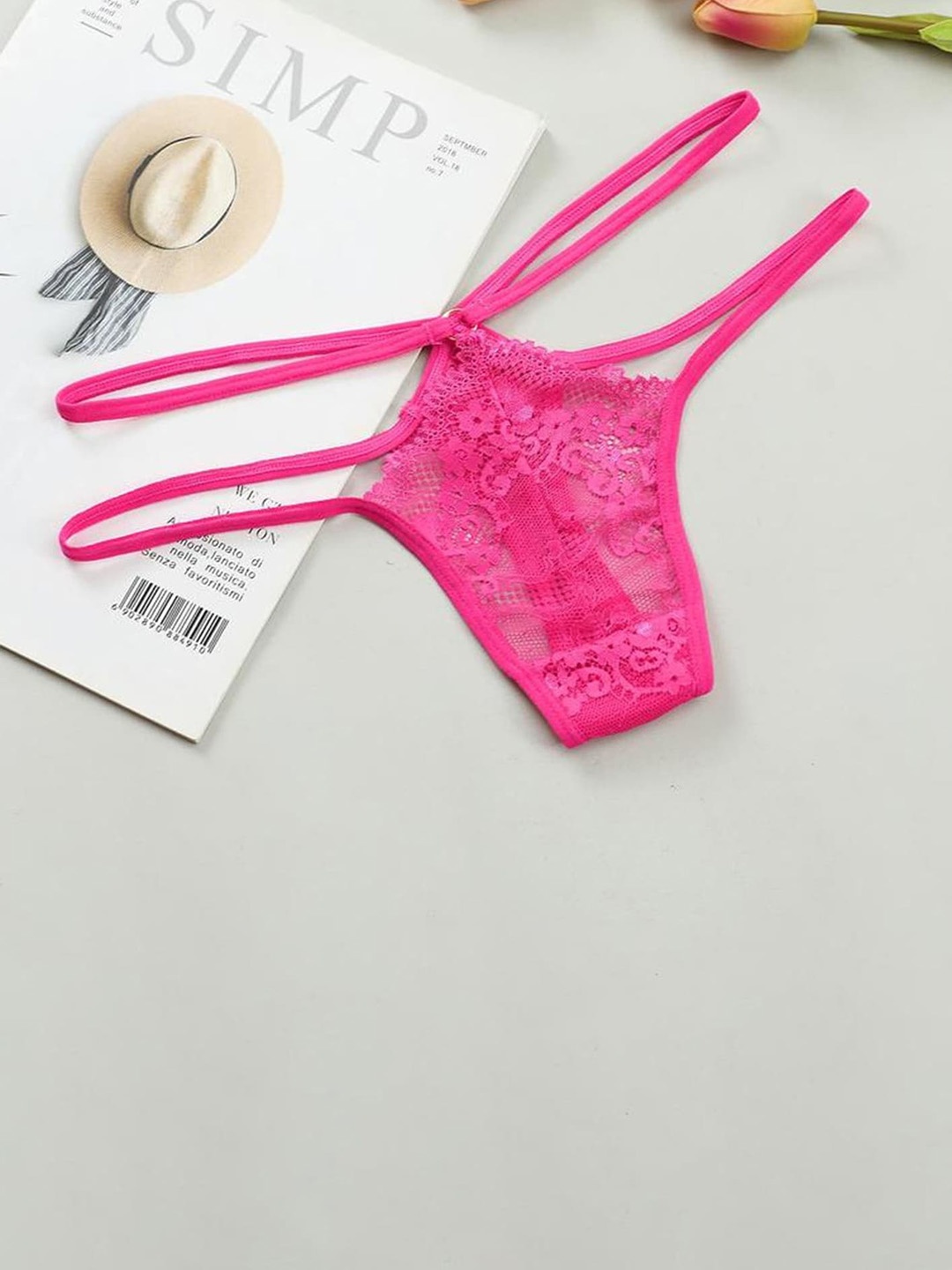 

LULU & SKY Low-Rise Thongs Briefs, Fuchsia