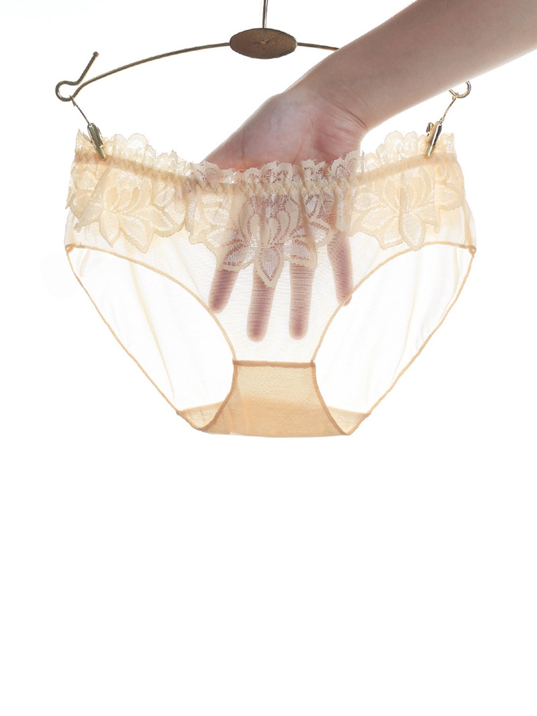 

LULU & SKY Self Design Low-Rise Bikini Brief, Beige