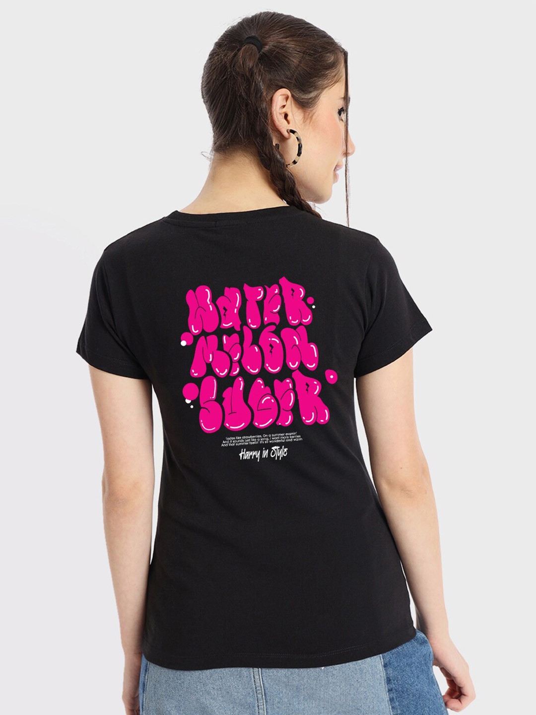 

Bewakoof Typography Printed Cotton T-shirt, Black