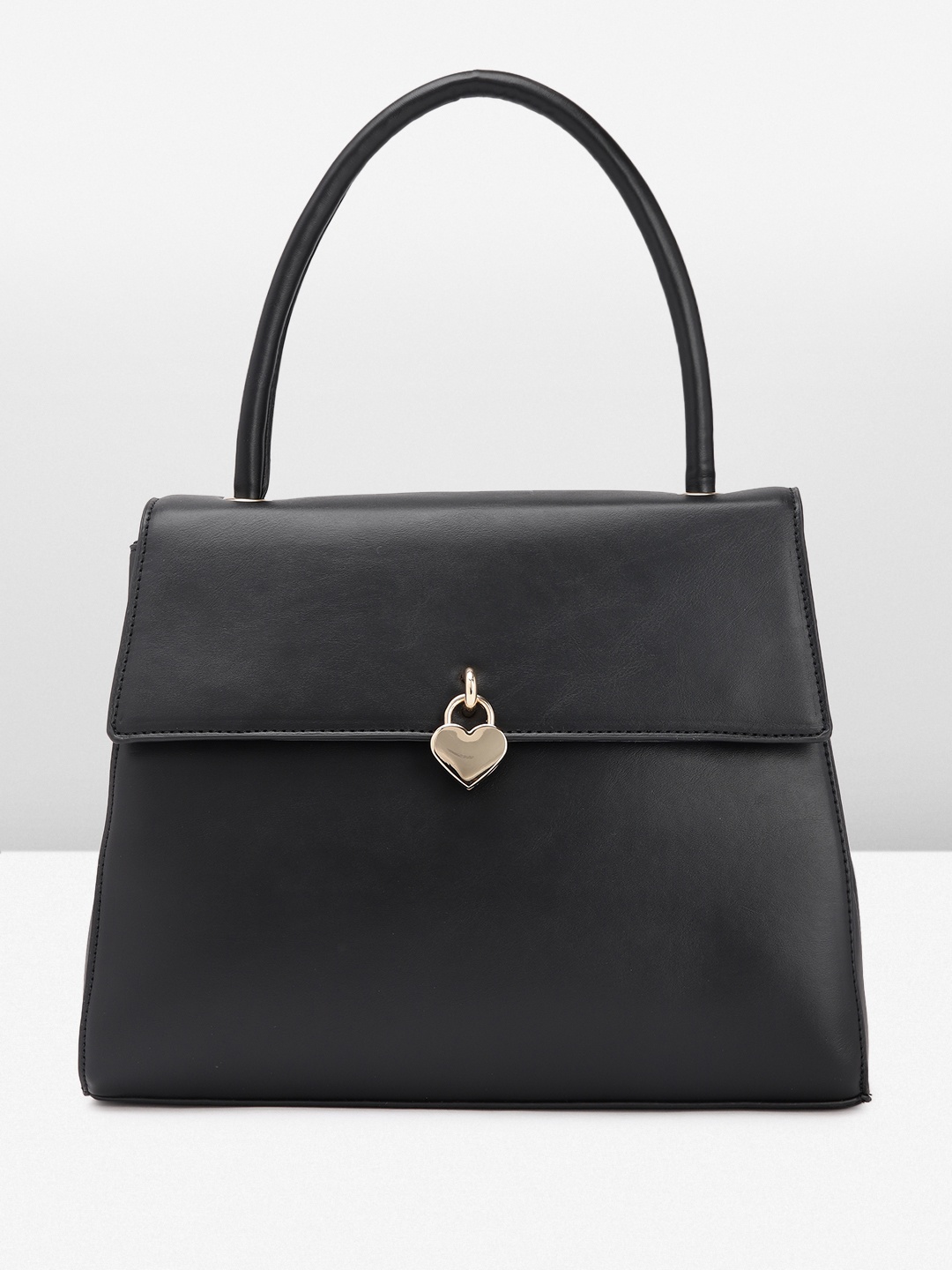

Mast & Harbour Solid Structured Handheld Bag, Black