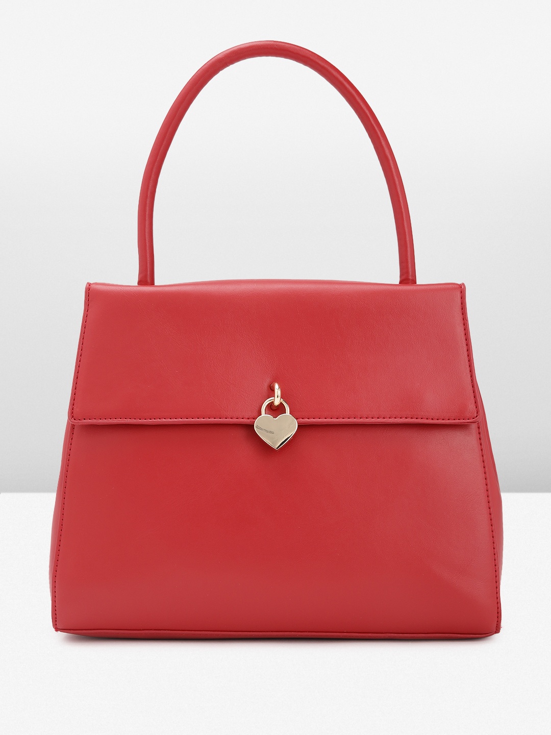 

Mast & Harbour Solid Structured Handheld Bag, Red