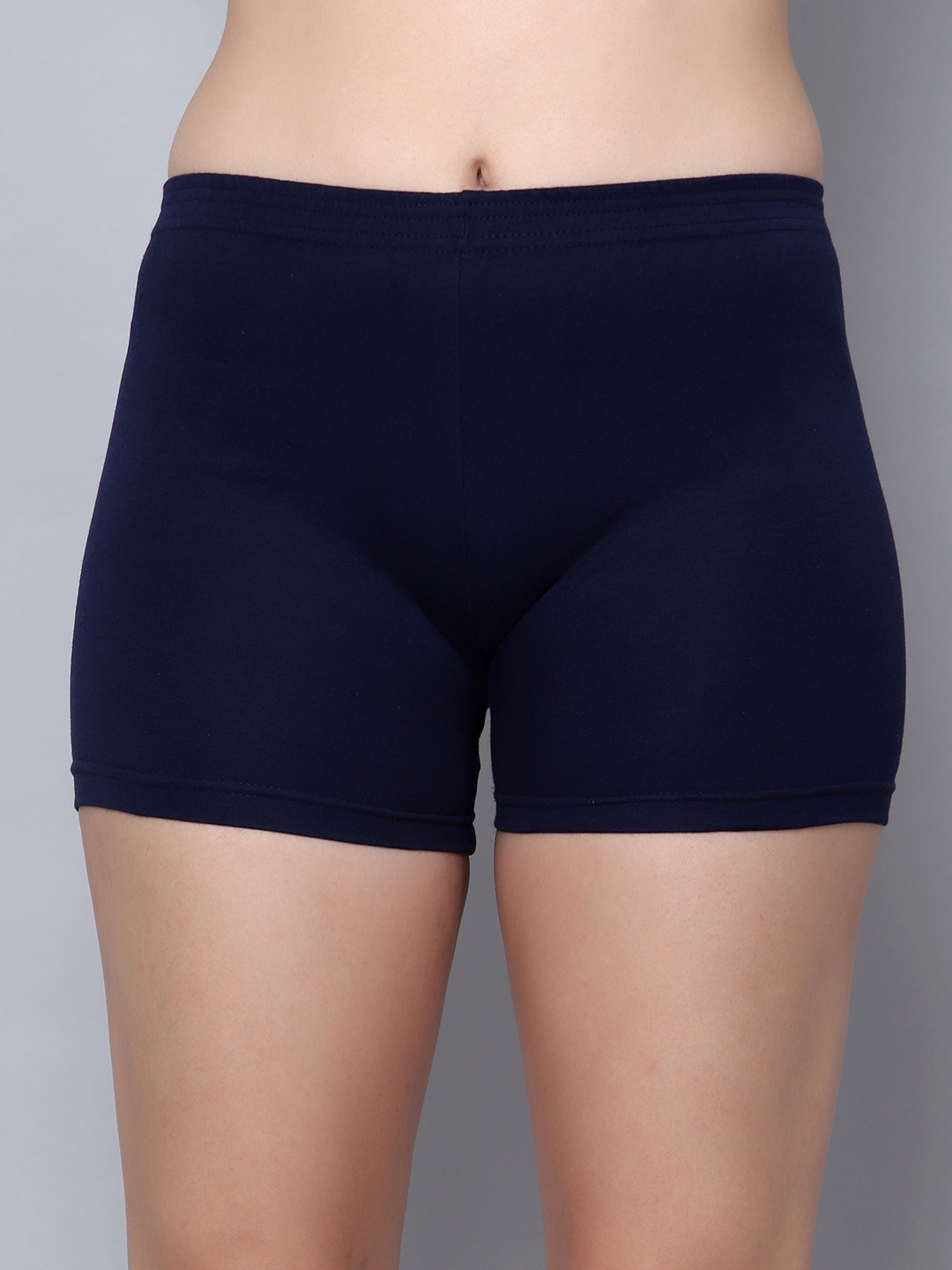 Aimly Women Skinny Fit Cycling Sports Short, Navy blue