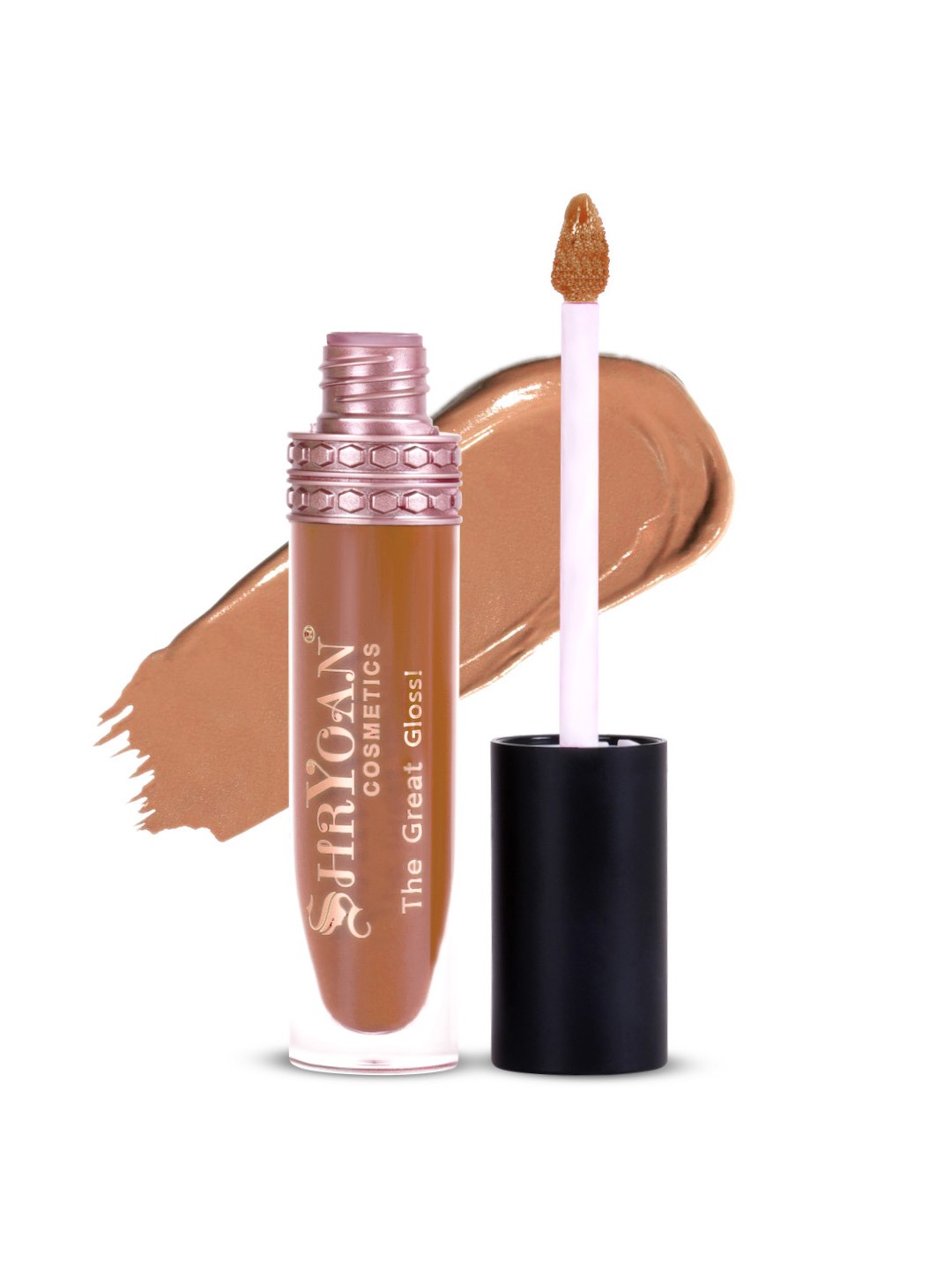 

SHRYOAN The Great Gloss Juicy Jelly High Shine Non-Stick Lightweight Lip Gloss 6ml - SH11, Brown