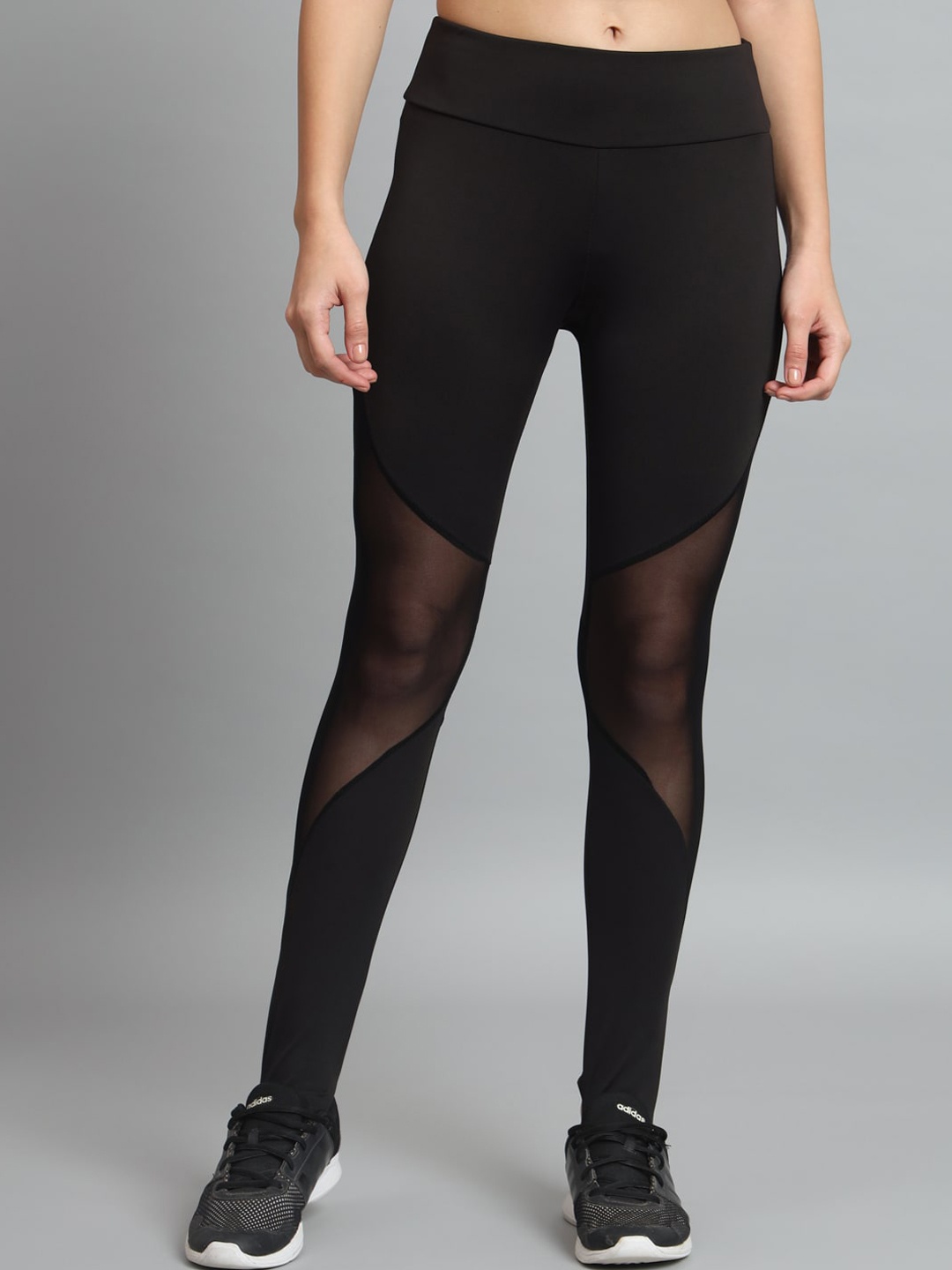 

COLOR CAPITAL Women Slim-Fit Ankle-Length Gym Tights, Black