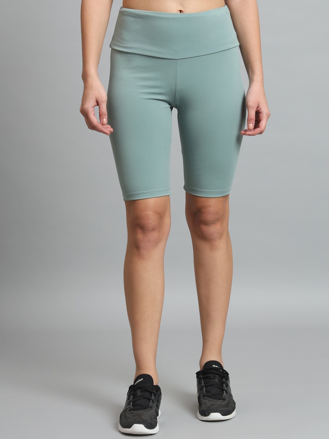 

COLOR CAPITAL Women Antimicrobial Sports Short Tights, Sea green