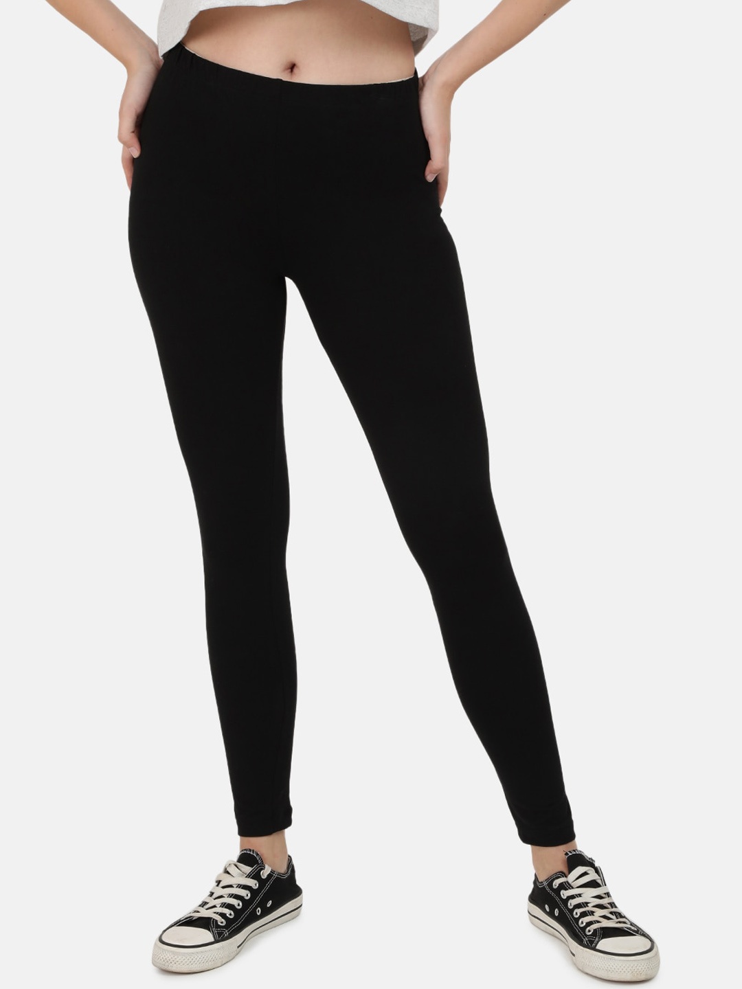 

Bene Kleed Ankle Length Leggings, Black