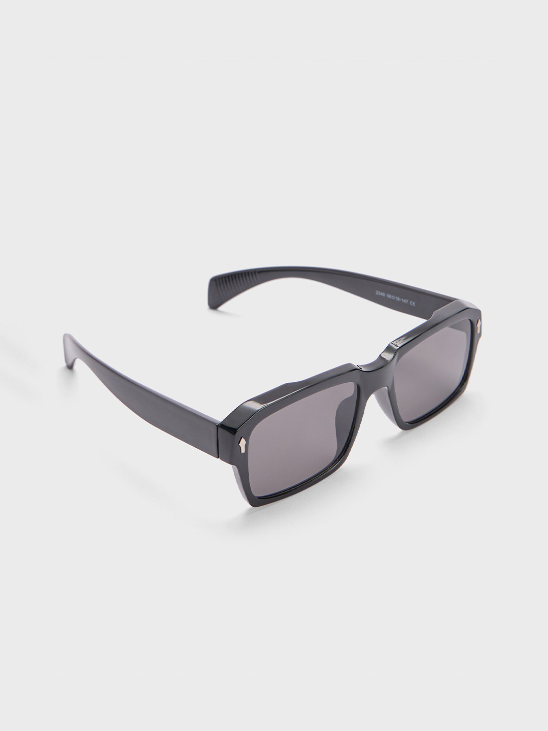 

20Dresses Women Black Full Rim Rectangular Sunglasses