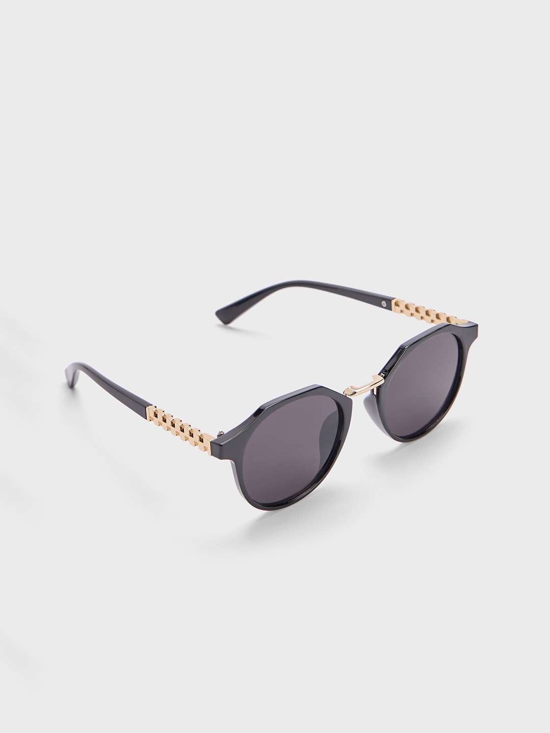 

20Dresses Women Full Rim Round Sunglasses SG010977, Black
