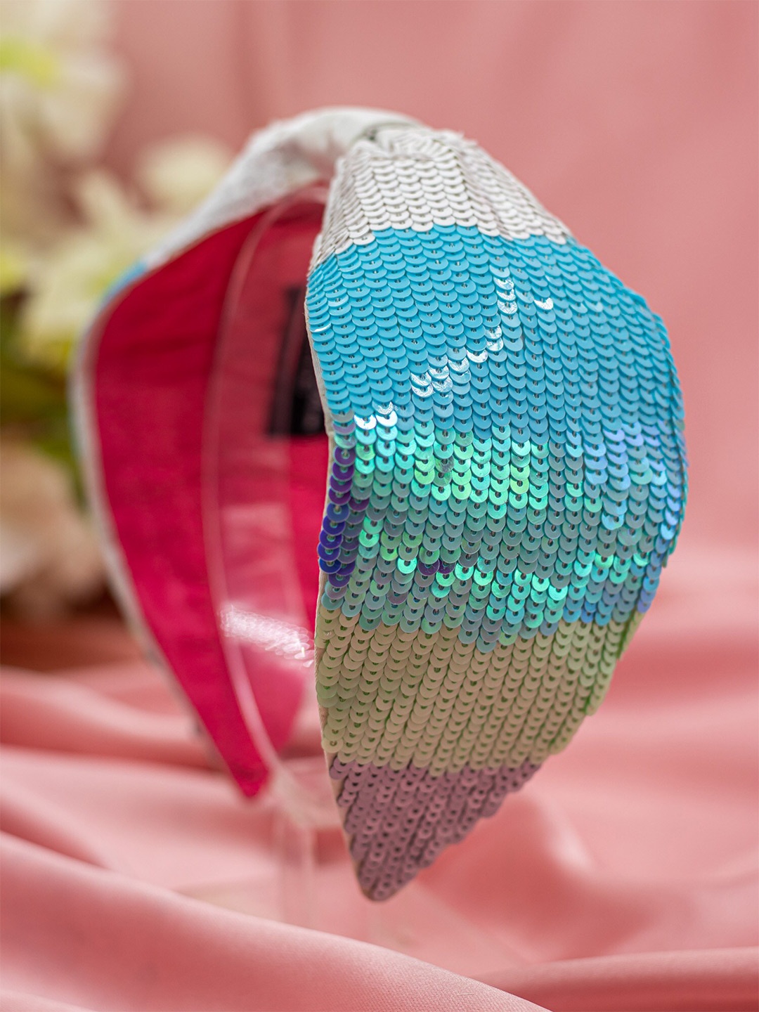 

Bellofox Blue Sequin Embellished Hairband