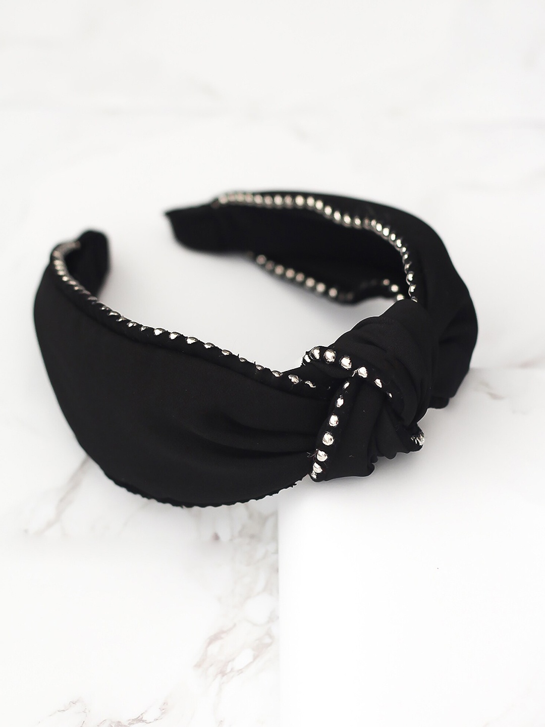 

Bellofox Embellished Knot Detail Hairband, Black