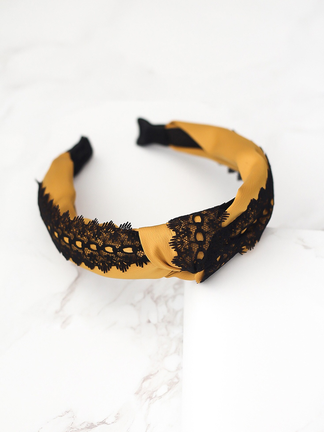 

Bellofox Lace-Up Hairband, Yellow