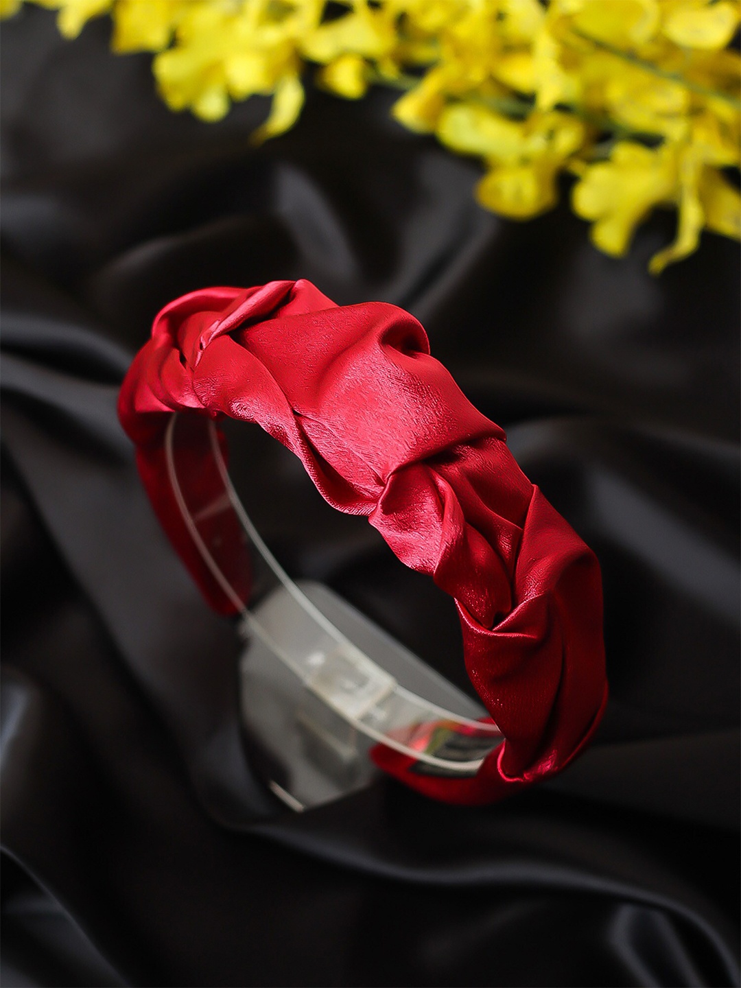 

Bellofox Red Satin Crinkle Hairband