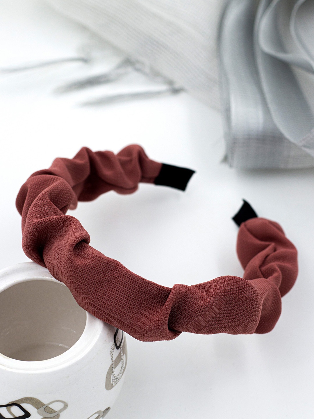 

Bellofox Self Design Hairband, Pink