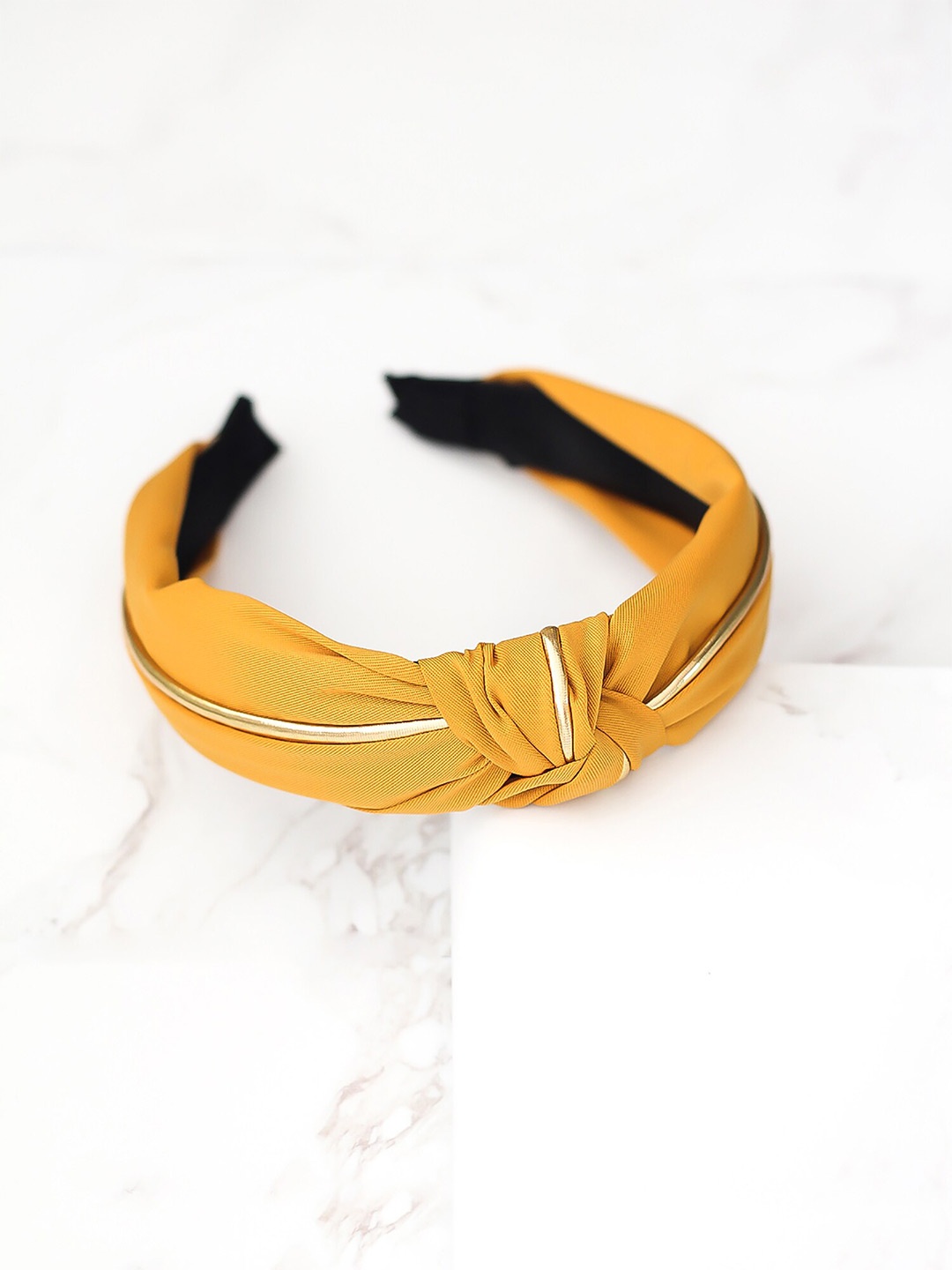 

Bellofox Foiled Knot Headband, Yellow