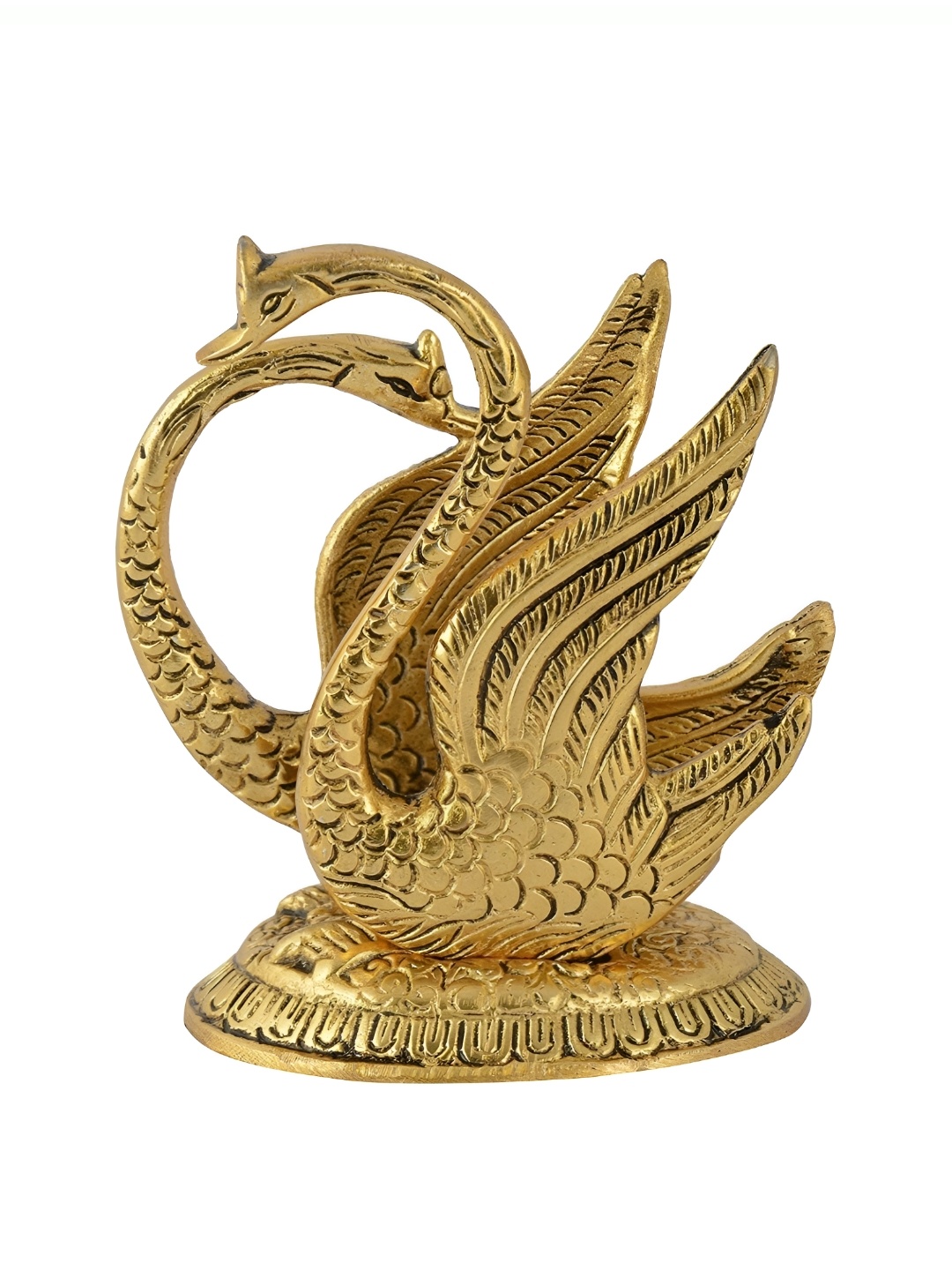 

HOME AUZAR Antique Gold Toned Swan Duck Napkin Holder Decorative Showpiece