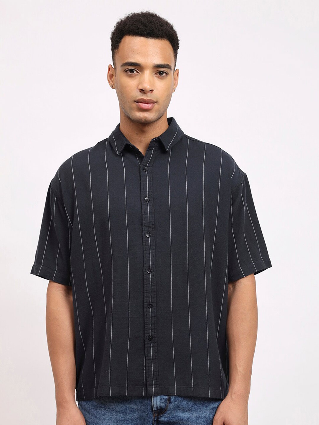 

Lee Striped Classic Cotton Casual Shirt, Green