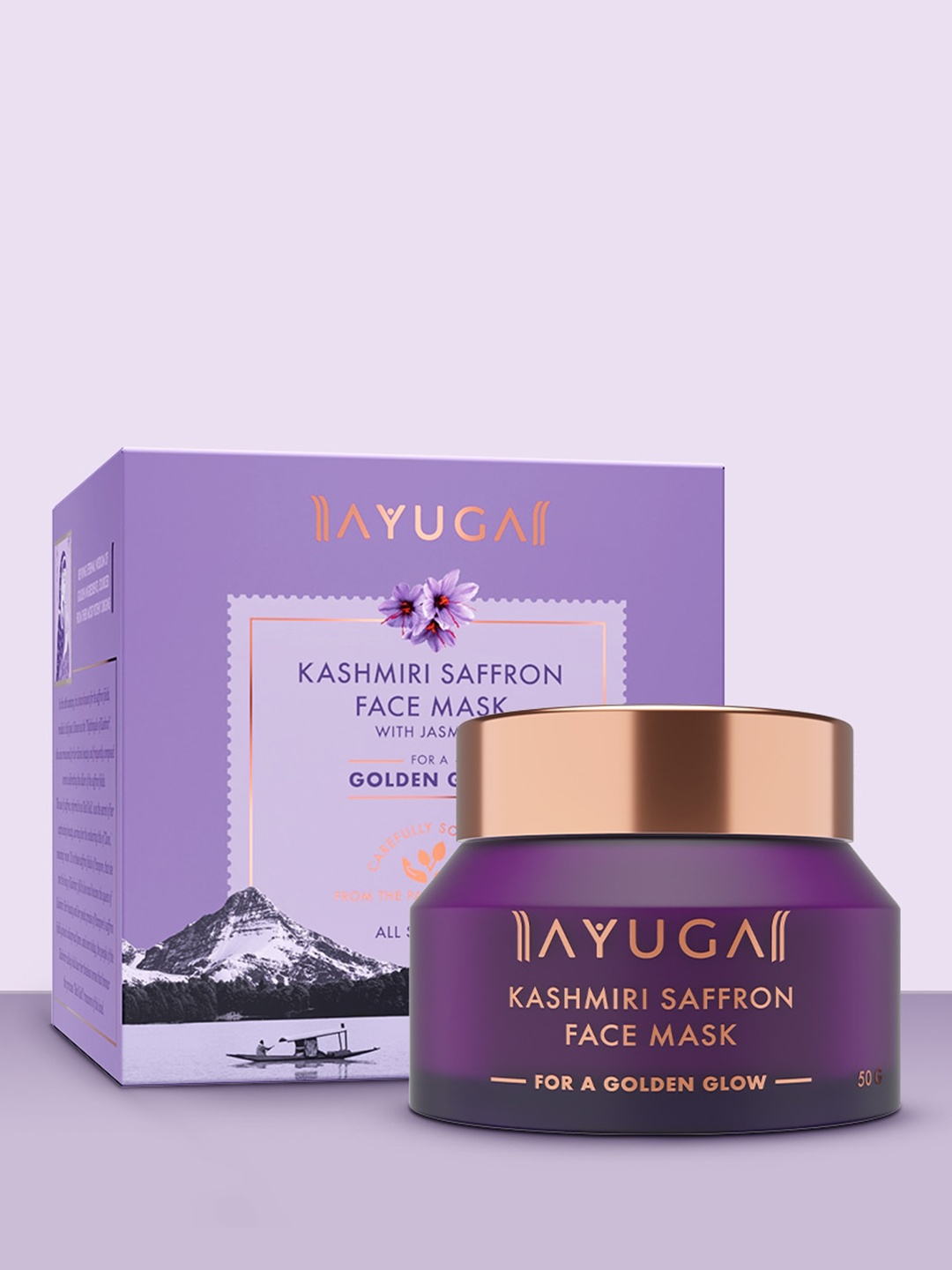 

Ayuga Kashmiri Saffron Face Mask With Jasmine - 50g, Purple