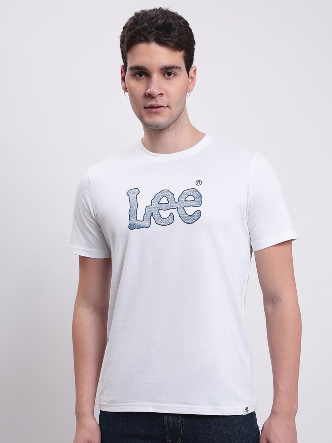 

Lee Typographic Printed Pure Cotton T-shirt, White