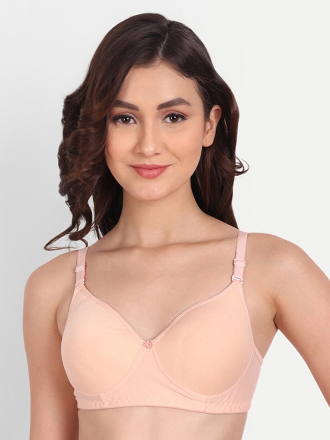 

Liigne Full Coverage Lightly Padded Bra with All Day Comfort, Peach