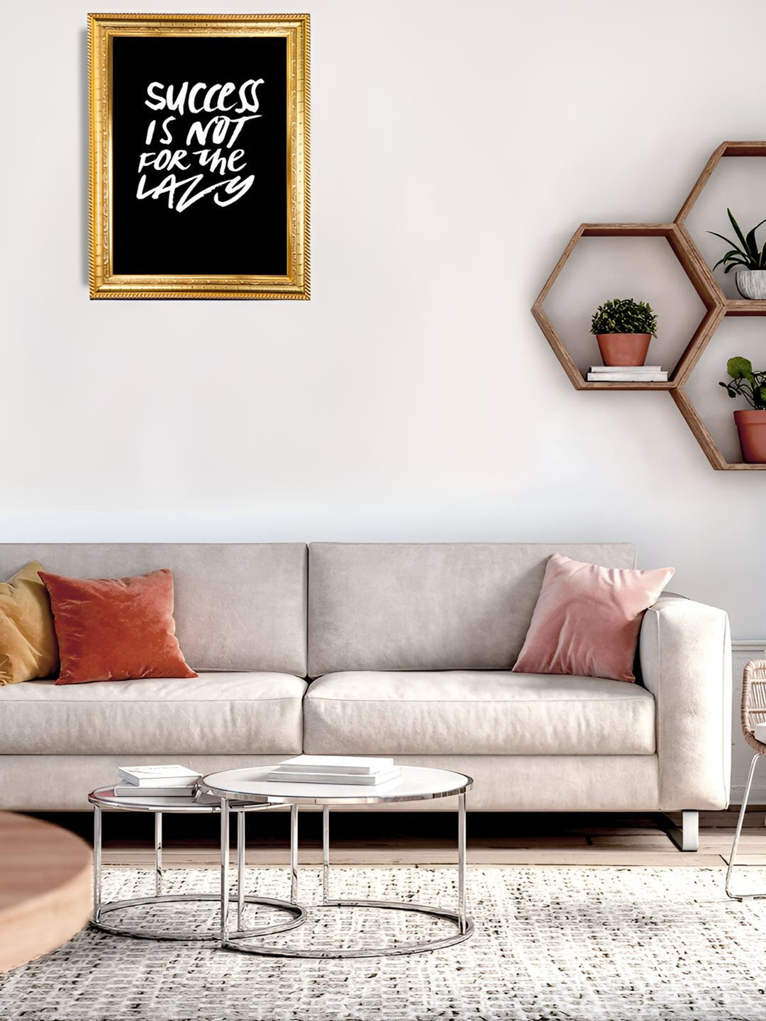 

Hawai Gold-Toned & Black Success is Not for The Lazy Wooden Wall Photo Frame