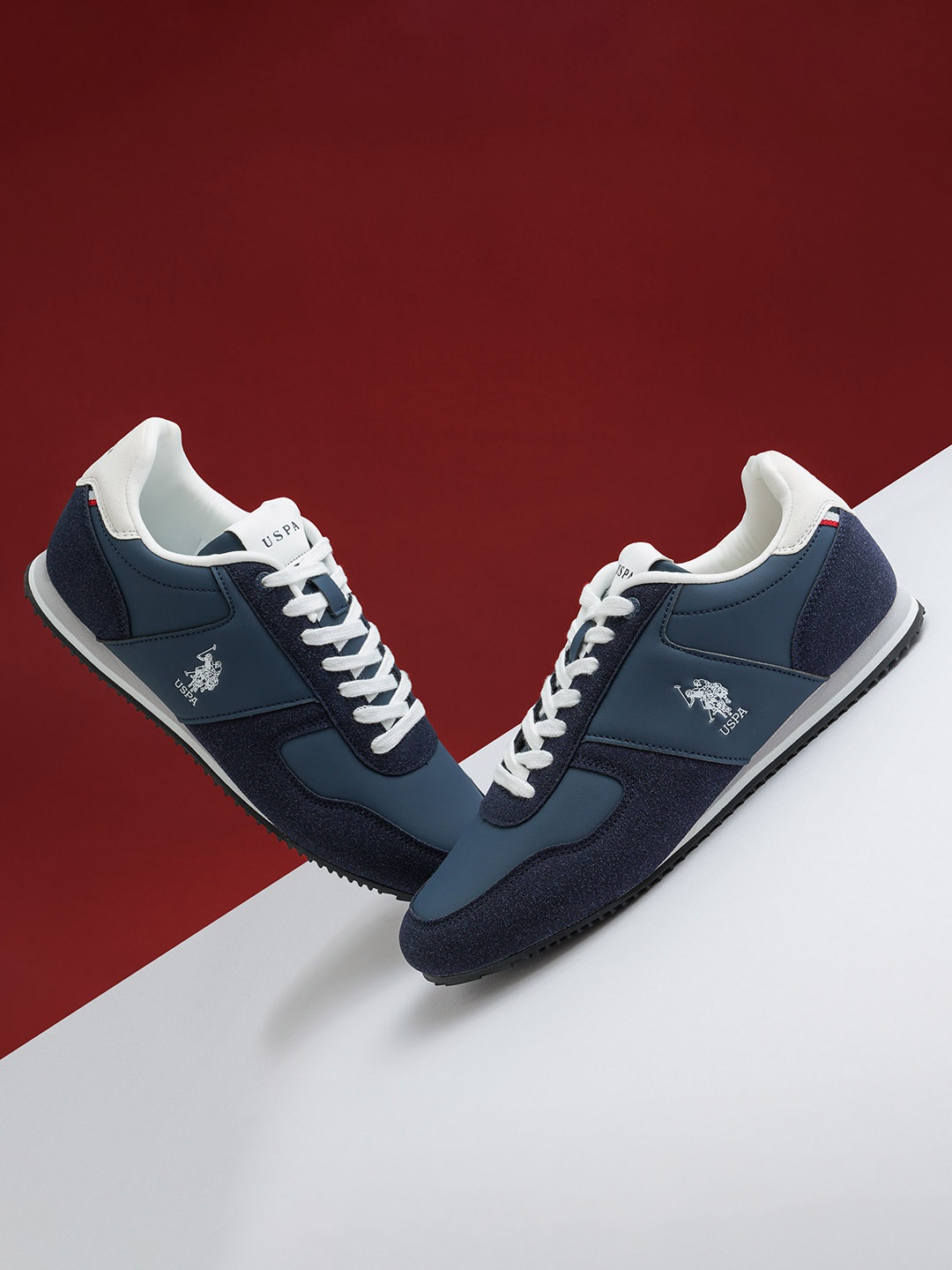 

U.S. Polo Assn. Men Sorrento Retro Sneakers, Navy blue
