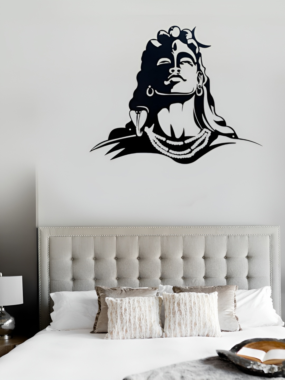 

WALLCENTRE Black Lord Shiva Metal Wall Art