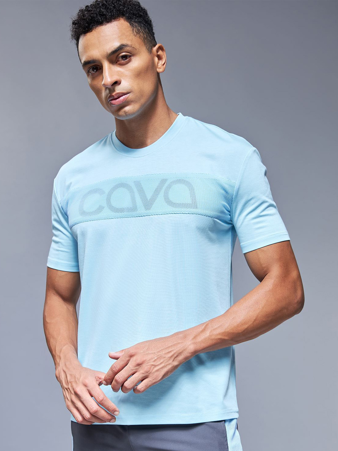 

Cava Grey Chase T-Shirt, Blue
