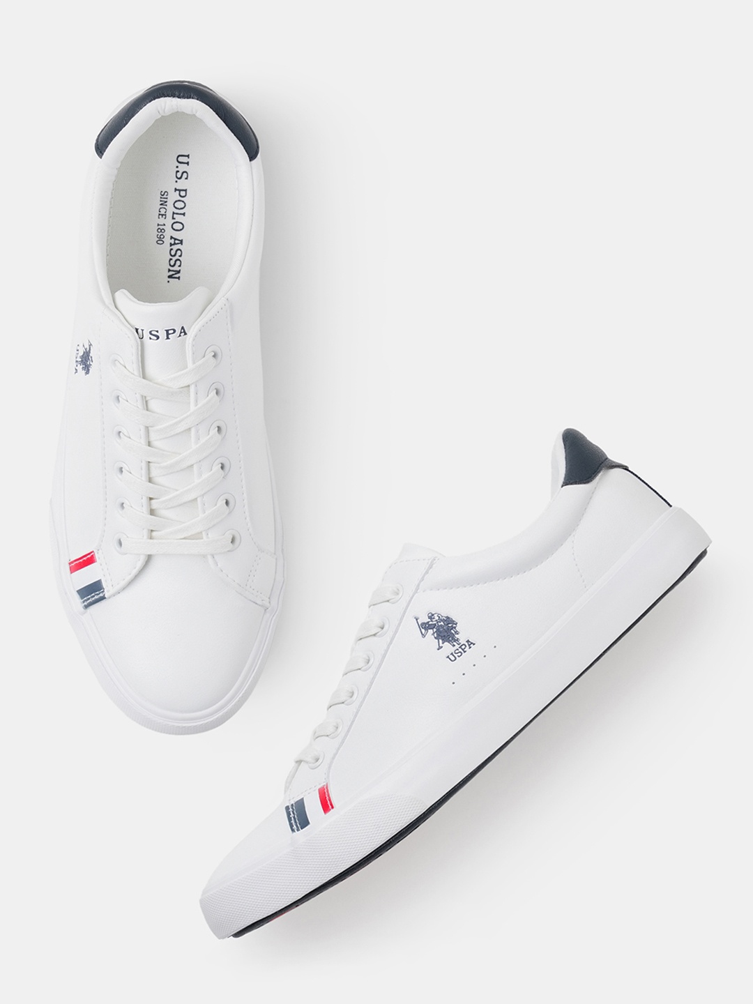 

U.S. Polo Assn. Men ARYN Lace-Up Sneakers, White