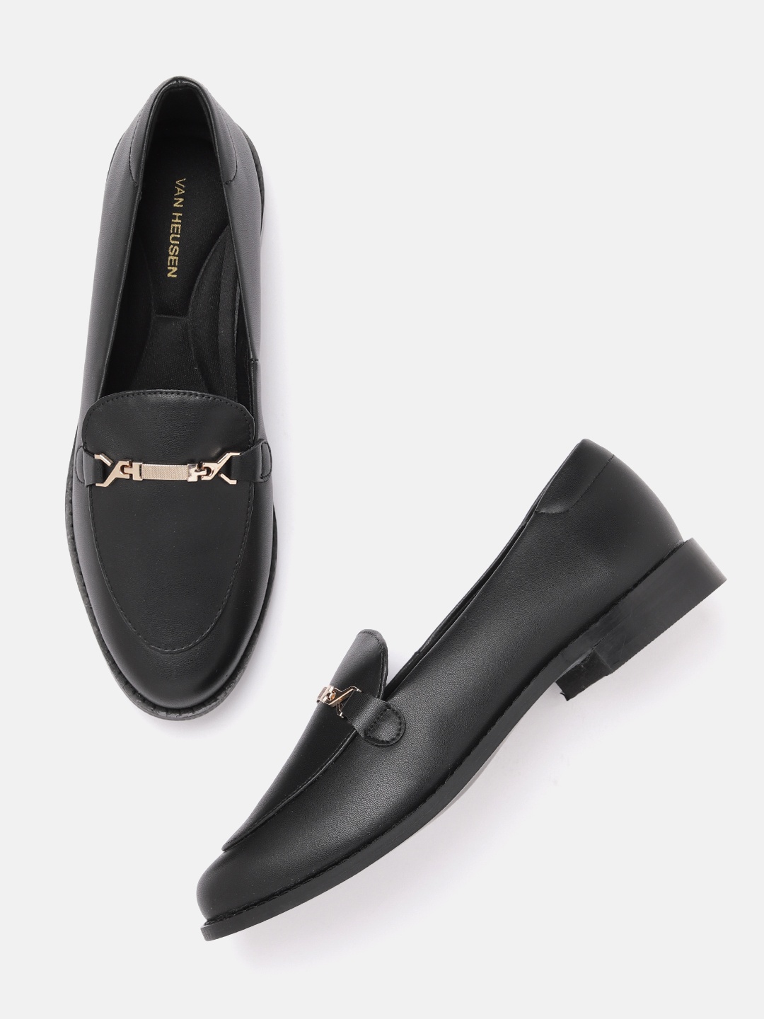

Van Heusen Women Horsebit Loafers, Black