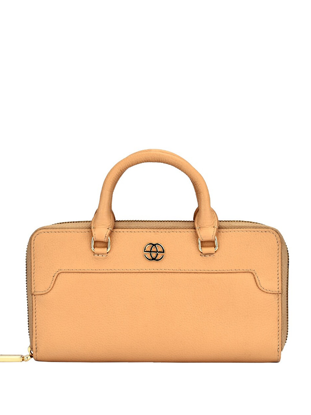 

Eske Leather Zip Around Wallet, Beige