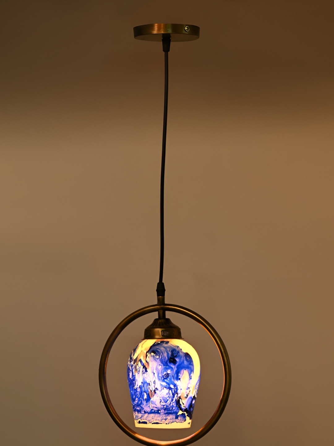 

Afast Grey & Black Printed Ceiling Lamp