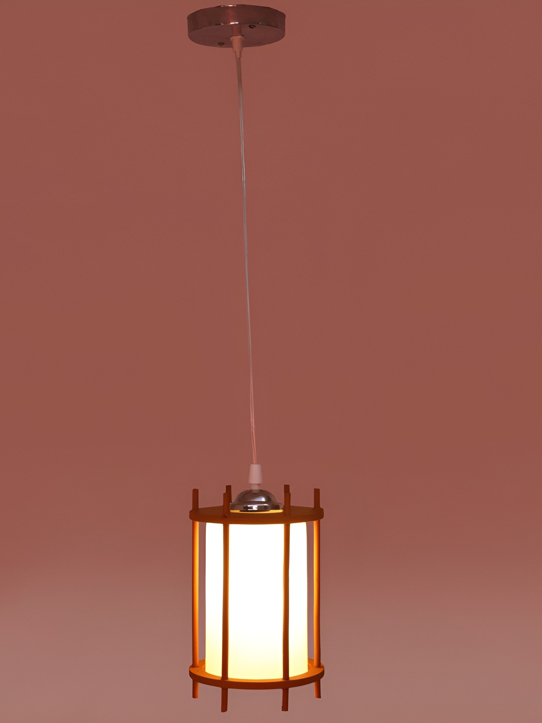 

Afast White & Brown Wooden Ceiling Lamp With Adjustable Cord