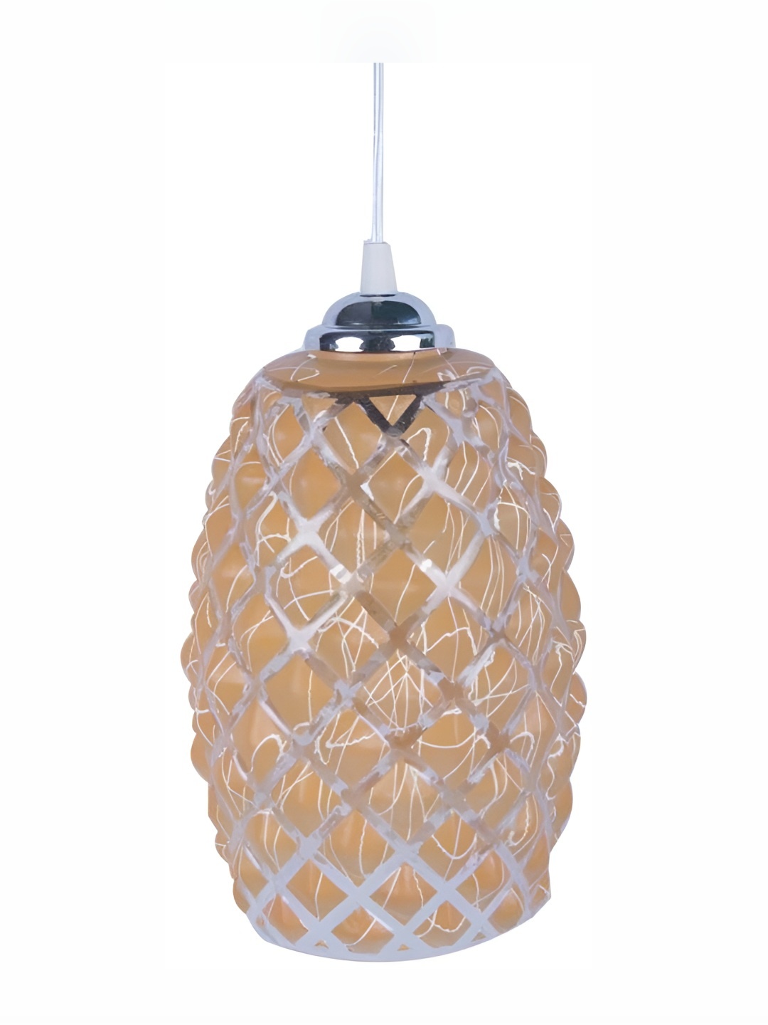 

Afast Orange Textured Traditional Bell Shaped Ceiling Lamp