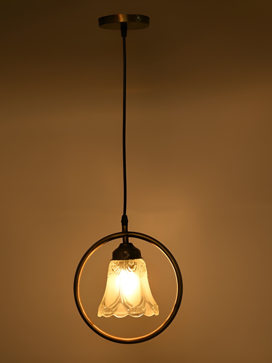 

Afast White Textured Glass Traditional Ceiling Lamp