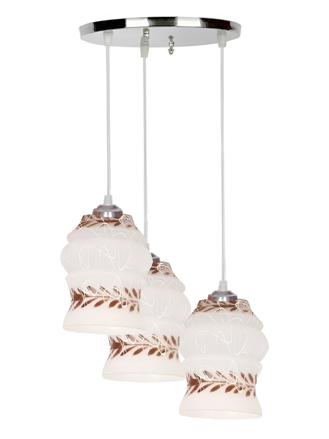 

Afast White & Brown Printed Ceiling Lamp With Adjustable Cord