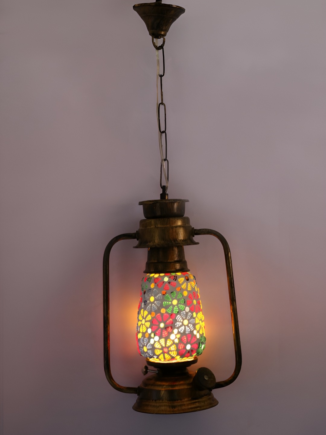 

Afast White Textured Glass Traditional Ceiling Lamp