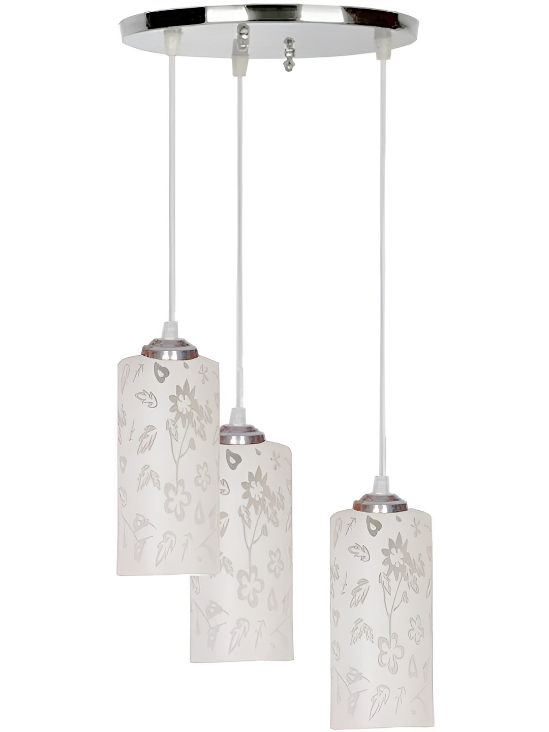 

Afast Cream Printed Glass Contemporary Ceiling Lamp