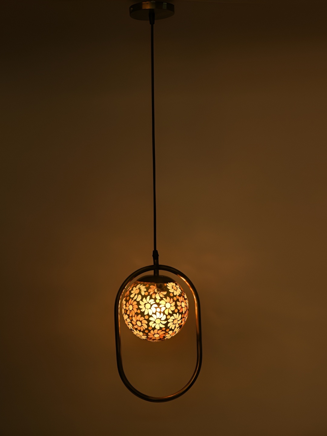 

Afast Copper-Toned Glass Traditional Ceiling Lamp