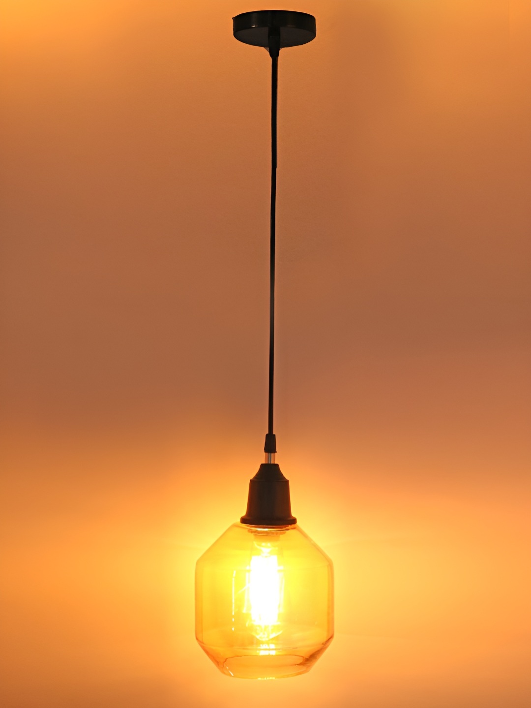 

Afast Orange Glass Traditional Spherical Shaped Ceiling Lamp