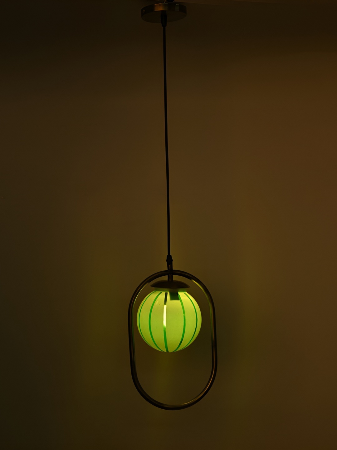 

Afast Silver & Green Textured Glass Traditional Ceiling Lamp