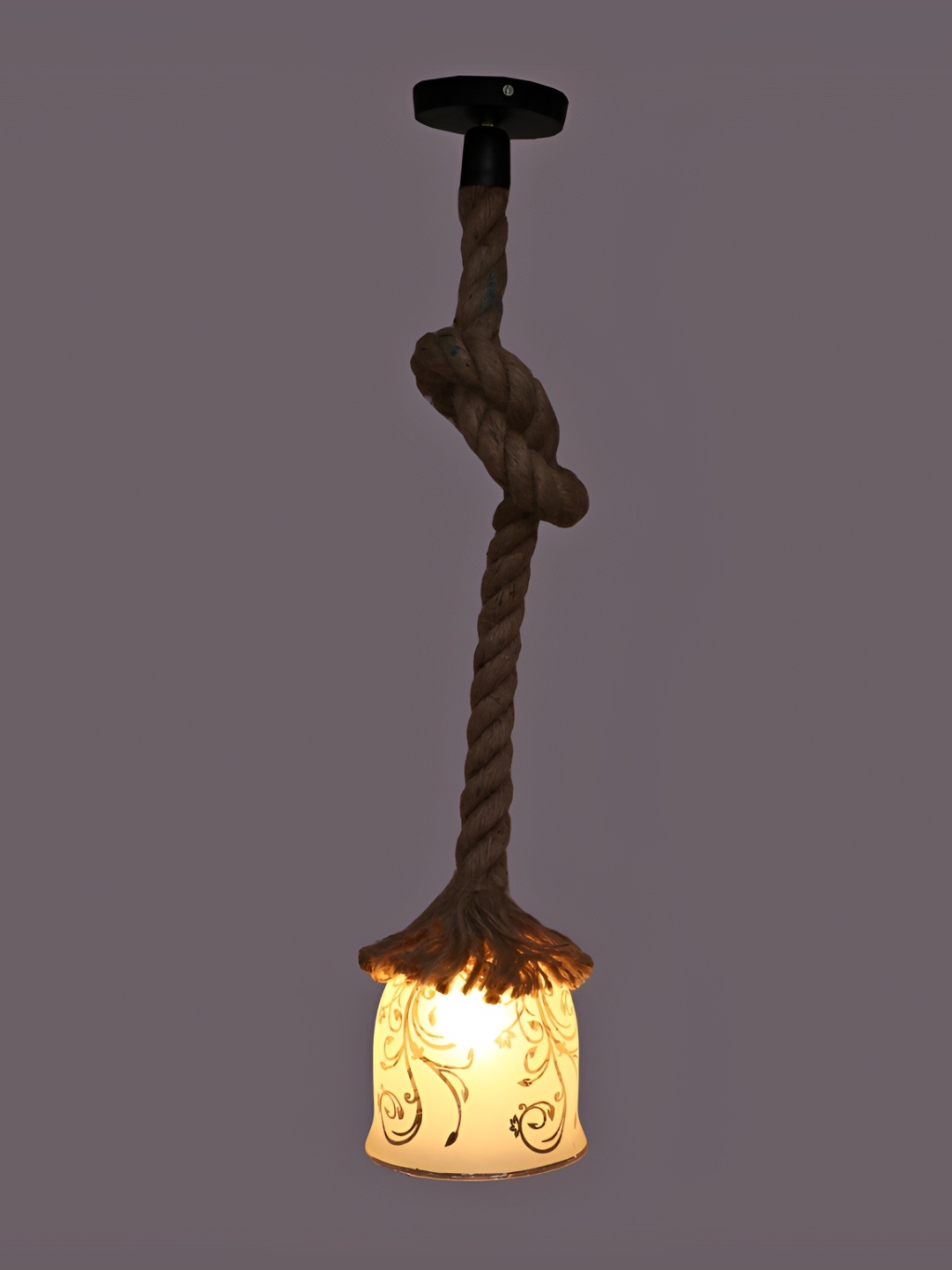 

Afast Grey Printed Glass Contemporary Ceiling Lamp