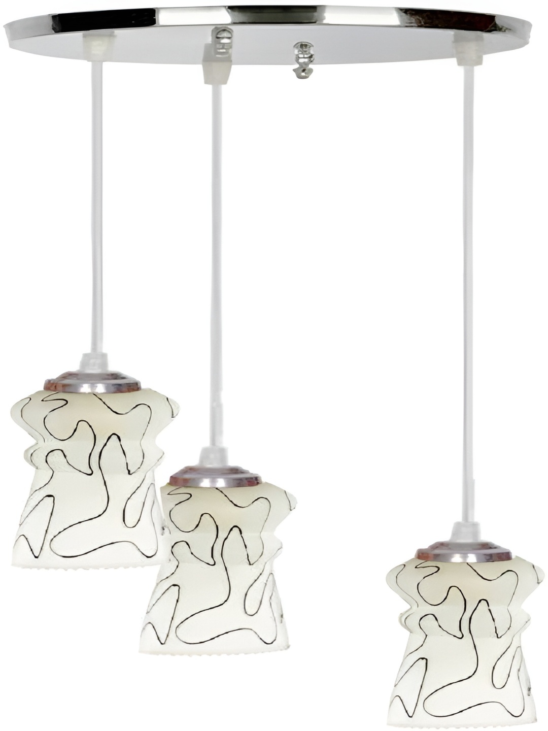 

Afast White & Black Printed Ceiling Lamp With Adjustable Cord
